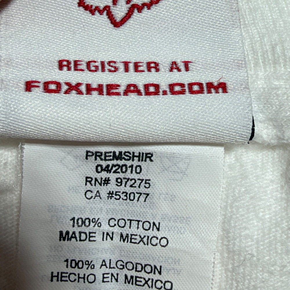 Fox Racing Mens XL White Splatter Graphic Fox Head Logo T-Shirt Motocross Y2K - Picture 3 of 8
